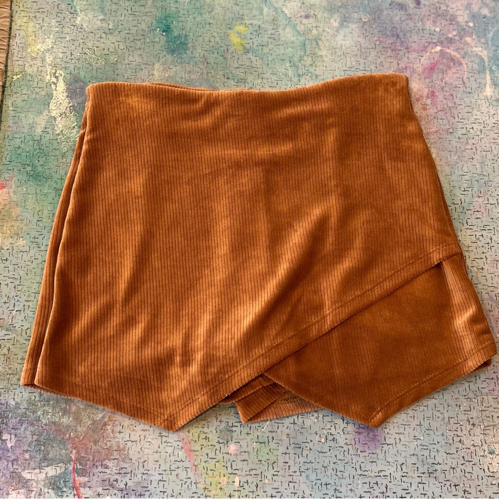 Soft Corded Mini Skort